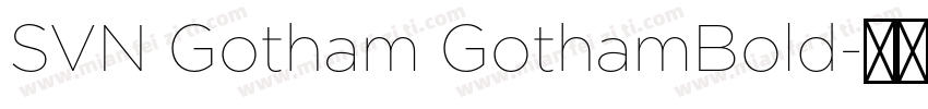 SVN Gotham GothamBold字体转换